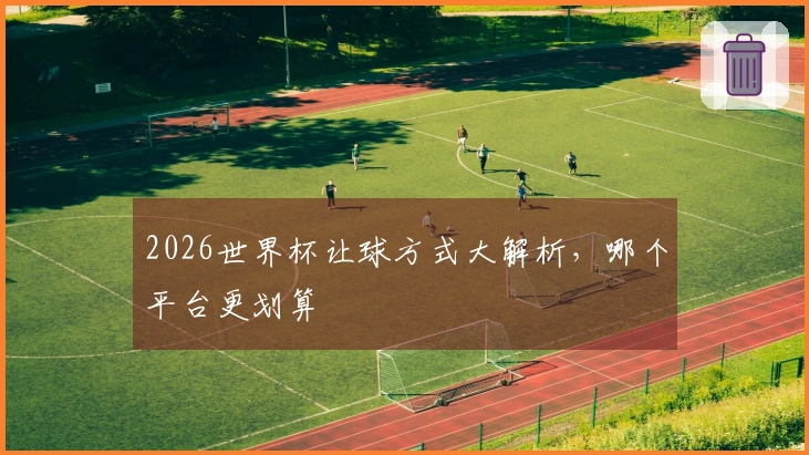 2026世界杯让球方式大解析，哪个平台更划算